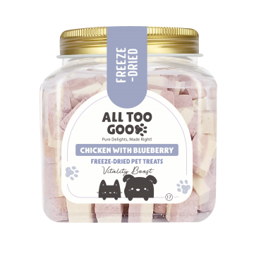 All Too Good Freeze-Dried Treats Chic w/Blueberry Vitality Boost 100g